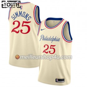 Maillot Basket Enfant Philadelphia 76ers Ben Simmons 25 2019-20 Nike City Edition Swingman